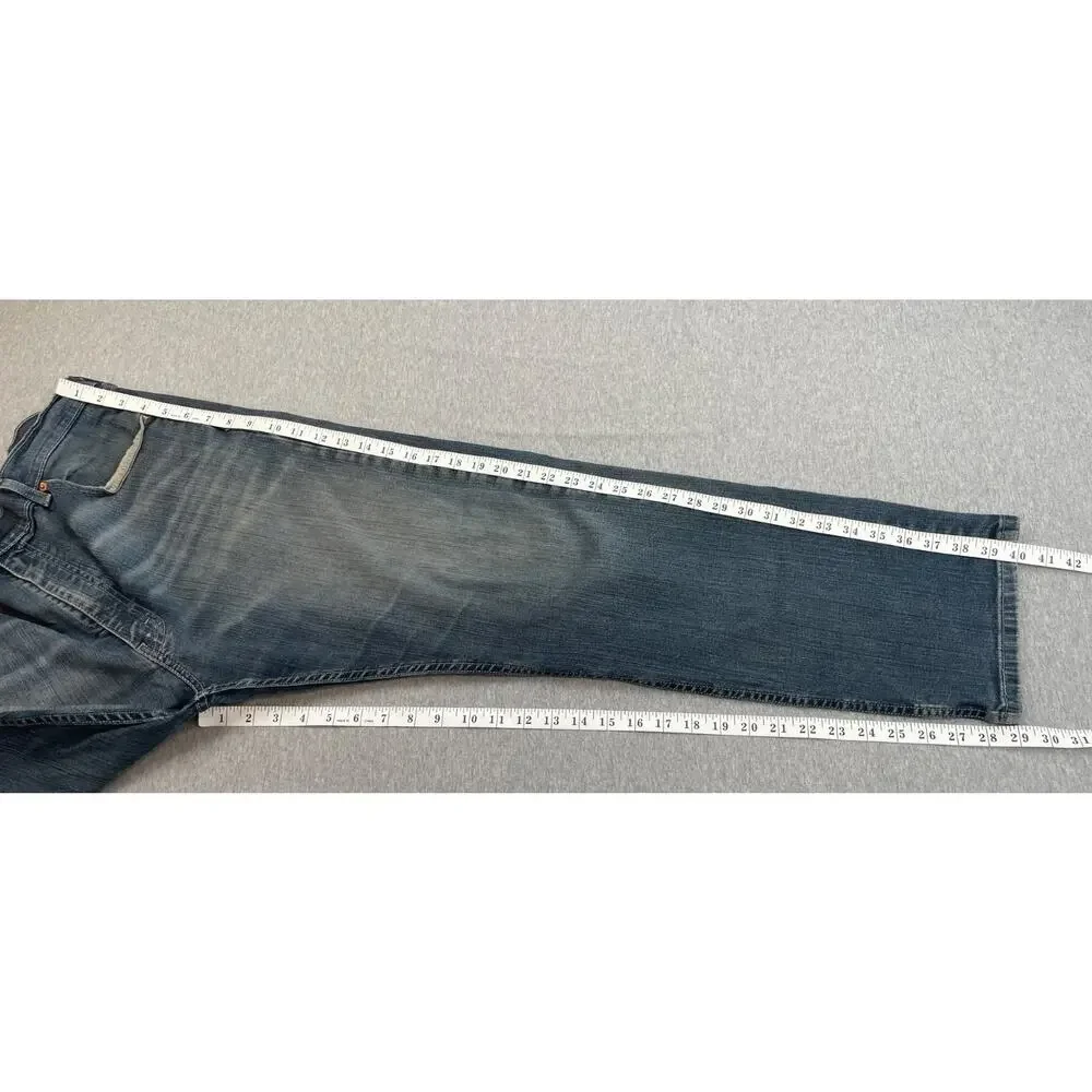 Levis 505 Jeans Mens 40 x 30 Blue Cotton Blend Stretch‎ Straight